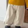Conjunto de Roupa Outono Estilo Coreano para Bebês Meninos e Meninas Suéter de Tricô Macio com Capuz para Recém-Nascidos Calça de Moletom Solta Versátil Conjunto de Duas Peças