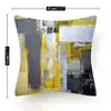 Fronha de Travesseiro Curta de Pelúcia Pintura a Óleo Abstrata Almofada para Cabeceira de Sofá de Casa Travesseiro Macio Amigo da Pele Estampado Geométrico Nórdico