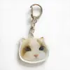 Llavero Acrílico Periférico de Gato Ragdoll Serie de Avatares de Gatito Lindo Llavero Colgante de Pareja Decoración
