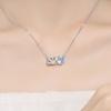 Collar Corazón Latiente 520 de Plata Esterlina 925 para Niñas, Cadena Clavícula Nicho de Lujo Ligero, Regalo 520 de San Valentín para Novia