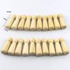 Brote de madera pintado a mano, coche de niña creativo, muñeca de madera, adornos artesanales DIY, 20 piezas por paquete