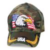 Comércio Exterior Águia Americana Padrão Bordado Boné de Beisebol Estilo Europeu e Americano Chapéu Personalizado Boné Bico de Pato Aba Curva Chapéu de Sol para Adultos