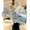 Lindo Oso de Peluche con Flocado Llavero Colgante Pequeño Colgante para Mochila Escolar Pequeños Accesorios de Joyería Juguete de Máquina de Peluches Pequeño Regalo