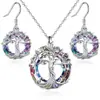 Collar Pendientes Joyería Transfronteriza para Mujer Europeos y Americanos Más Vendidos Collar de Lujo Ligero Pendientes de Nicho Traje de Joyería de Lujo Ligero