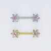 Anillos para Pezones de Circonio Europeo y Americano, Joyería de Perforación de Moda, Aretes para Pezones, Anillos para Pezones de Acero Inoxidable, Joyería para Perforaciones, Joyería para el Pecho