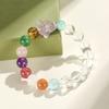 Pulseira de Contas de Cristal Duobao Cão Yugui para Mulheres Nicho Avançado Cristal de Limão Ametista Pulseira Atacado