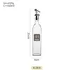 Botella de Aceite de Vidrio de 500ml Antiadherente para Cocina, Botella de Aceite con Control de Aceite para Salsa de Soja y Vinagre, Juego de Botellas para Condimentos al por Mayor