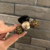 Design de luxo leve senso de conta brilho zircônio acrílico pequeno prendedor moda parte de trás da cabeça meio rabo de cavalo grampo clip para franja