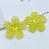 Material de acrílico com contas direto da fábrica acessório de corda de cabelo grampo de cabelo antigo diy pétala de gelatina furo