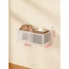 Estante de almacenamiento de pared para paredes de dormitorios, cesta colgante para literas, uso en el hogar, estante de almacenamiento de bocadillos de pared sin taladro