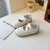 Zapatos Planos Mary Jane para Niñas 2026 Verano Nuevos Zapatos Feos Lindos Zapatos de Velcro Suela Plana Versátiles Zapatos Casuales Zapatos Planos Acolchados