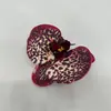 Cabeça de Flor Simulada, Cabeça de Flor de Orquídea Borboleta, Adorno de Cabeça Étnico, Flor para Decoração de Caixa de Lembrança, Flor Artificial de Algodão de Silicone 3D