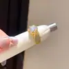 Anillo Abierto Redondo Retorcido de Circonita, Diseño de Nicho de Alta Gama, Anillo para el Dedo Índice, Accesorio de Mano Versátil y de Moda para el Verano