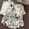 Comercio Exterior Venta al por Mayor Pijamas para Mujer Verano Algodón Nube Popular Cuello Redondo Versión Coreana Dibujos Animados Dulce y Linda Niña Ropa de Casa Moderna