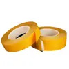 Fabricantes fornecem fita dupla face PET ultrafina fita dupla face transparente ultrafina de alta temperatura fita com filme de liberação de papel amarelo