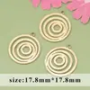 Colgante Transfronterizo Europeo y Americano de Acero de Titanio Acero Inoxidable Forma Redonda Ovalada Nicho Colgante para Pendientes DIY Collar Colgante