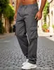 Exportación transfronteriza, nueva colección primavera/otoño: pantalones de trabajo deportivos para hombre, pantalones largos casuales multibolsillo, pantalones de pierna recta modernos y versátiles