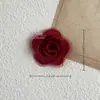 3cm Patch de Rosa Tridimensional Aplique de Tecido Flor Bordada em Computador Acessório de Flor Decoração de Roupa Corsage Têxtil para Casa Acessório de Decoração de Janela