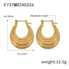 Pendientes de lujo ligero pendientes populares acero inoxidable que no se decolora nicho pendientes exagerados joyería acero de titanio pendientes personalizados joyería