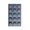 Molde Criativo de Silicone para Bolo 15 Cavidades Formato de Concha Grau Alimentício Assar Casa DIY Desmoldante Fácil Desmoldagem Molde