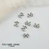 Accesorios de Aleación de Uñas de Moda Mini Moño de Metal Dorado y Plateado Tridimensional Versátil Decoraciones de Uñas Portátiles