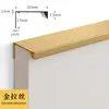 Manija Invisible sin Taladro para Armario Puerta de Gabinete Moderna Simple de Gama Alta Negro Costura de Puerta de Cajón de Gabinete Manija Larga de un Solo Lado