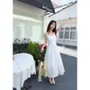 Traje de cárdigan de punto azul de estilo suave para niña, ropa de protección solar de nuevo diseño de primavera para mujer