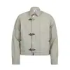 Chaqueta Corta Retro Americana de Doble Botonadura con Hebilla para Hombres y Mujeres, Chaqueta Casual Resistente de Corte Limpio