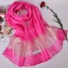Chal de organza para protección solar Amazon toalla de playa bufanda de seda mujeres bufanda de seda de morera gasa fábrica venta al por mayor
