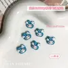 Joias para Unhas Artísticas Gato Kt de Chapéu Popular Desenho Animado Cabeça de Gatinho de Resina Vermelho Rosa Azul Diamante para Unhas DIY Usável Acessórios