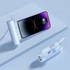 Mini Power Bank Cápsula Transfronteriza 5000 Mah con Cable Integrado y Enchufe Trasero de Soporte Power Bank Portátil Compacto