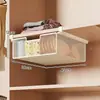 Estante de almacenamiento para armario, estante colgante para gabinete, organizador de capas para ropa interior y calcetines, canasta extraíble tipo cajón