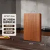 Tabla de cortar HeDou de ébano, madera maciza, resistente al moho, para uso doméstico, tabla de cortar de madera, tabla de cortar de doble cara
