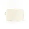 Bolsa de Maquillaje Seersucker, Bolsa de Almacenamiento Portátil Rayada, Neceser de Viaje, Bolso Cuadrado Pequeño con Elementos de Moda y Compartimentos de Rejilla