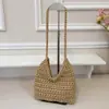 Bolso tejido transfronterizo moderno y elegante, hilo de algodón único y de moda, bolso de axila fresco y versátil, bolso de hombro casual y versátil para el día a día