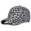 Nova Moda de Boné de Baseball Estampado de Leopardo Europeu e Americano Primavera e Verão Tendência Boné de Bico de Pato Masculino Proteção Solar Boné de Baseball Tendência