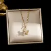 Colar de girassol giratório de luxo leve Acessórios de Nicho de Nicho Simples Elegante Elegante Collarbone Chain Acessórios