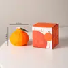 Vela Aromática Naranja Fea, Fragancia Duradera, Recuerdo, Naranja Grande de Buena Fortuna Vela de Cera de Soja Hecha a Mano