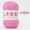 Oveja Bebé Hilo de Algodón Peinado de 4 Cabos Hilo de Algodón de Leche Ovillo para Tejer a Mano DIY Crochet Kit de Materiales para Bufanda Suéter de Bebé