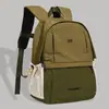 Mochila para estudiantes mujeres, mochila ligera de gran capacidad estilo coreano para laptop, bolsa de viaje ligera de moda con bloques de color