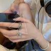 925 Sterling Silver Cold Style Anel Mulheres Internet Celebridade Moda Personalizada ins Trendy High-end Retro Finger Ring