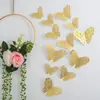 Amazon Pegatinas de Mariposa Hueca 3D para Pared Decoración de Pared Diseño de Pared de Sala de Estar Pegatinas Metálicas Creativas