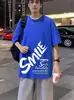 Camiseta de Manga Corta de Marca de Moda para Hombre, Verano Oversize Nicho Moda Nacional High Street Estilo Americano Top Holgado, Manga Corta Ins
