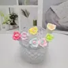 Escova de Cílios Tubo Flor de Três Pétalas, Tubo de Ensaio Independente, Escova de Cílios Portátil à Prova de Poeira, Cílios Postiços, Kit de Ferramentas de Beleza para Cílios