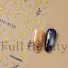 FULL BEAUTY Adesivos de Unha Dourados Estrela Lua Folhas Explosão Dourada Retrô