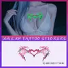 Succubus Luminoso Pegatinas de Tatuaje Coloridas Impermeables Femenino Larga Duración Privado Sexy Glúteos Parte Baja del Abdomen Pecho Delantero y Trasero Pareja Pareja