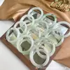Pulsera de Jade Natural de Jadeíta Verde Hielo Tianshan de Xinjiang para Mujer, Sensación de Hielo de Jade, Jade Transparente, Regalo para Novia