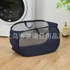 Nueva Cesta de Lavandería Plegable Simple Organizador de Almacenamiento para Baño Cesto para Ropa Sucia Portátil para el Hogar con Asa Cesta para Ropa Sucia al por Mayor