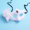 Outlet de Fábrica Máscara de Halloween Máscara de Baile de Máscaras Flores Grandes Máscara de Princesa Mujer Pluma Más Flor Media Cara