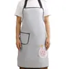 Delantal Impermeable para Uso en Cocina, Resistente al Aceite, para Cocinar y Catering, Estilo Caricatura Lindo de Celebridad de Internet, Ropa de Trabajo para Pedido de Comidas, Sin Mangas para Mujer